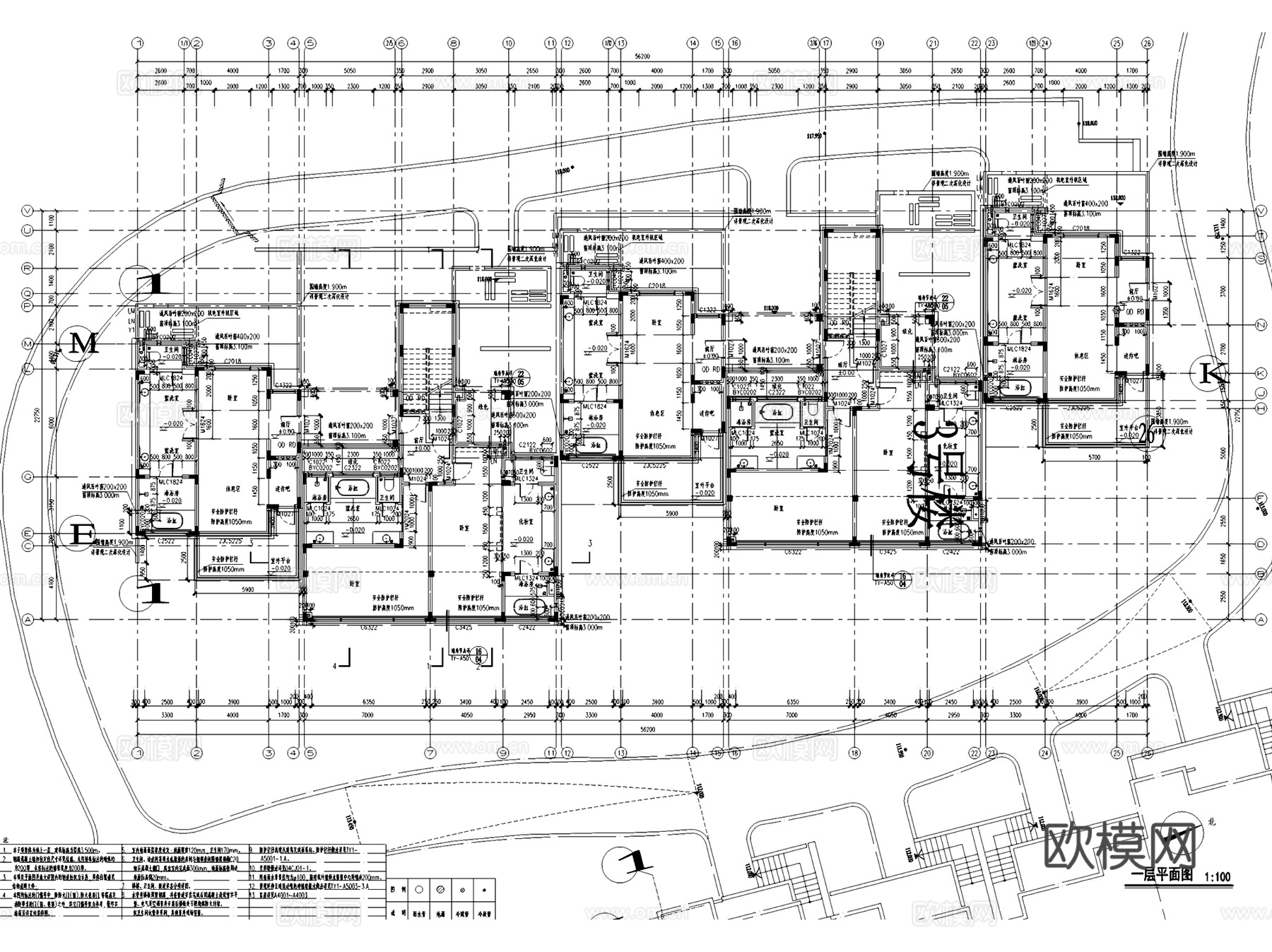 锦和千岛湖安麓酒店建筑规划CAD施工图cad施工图