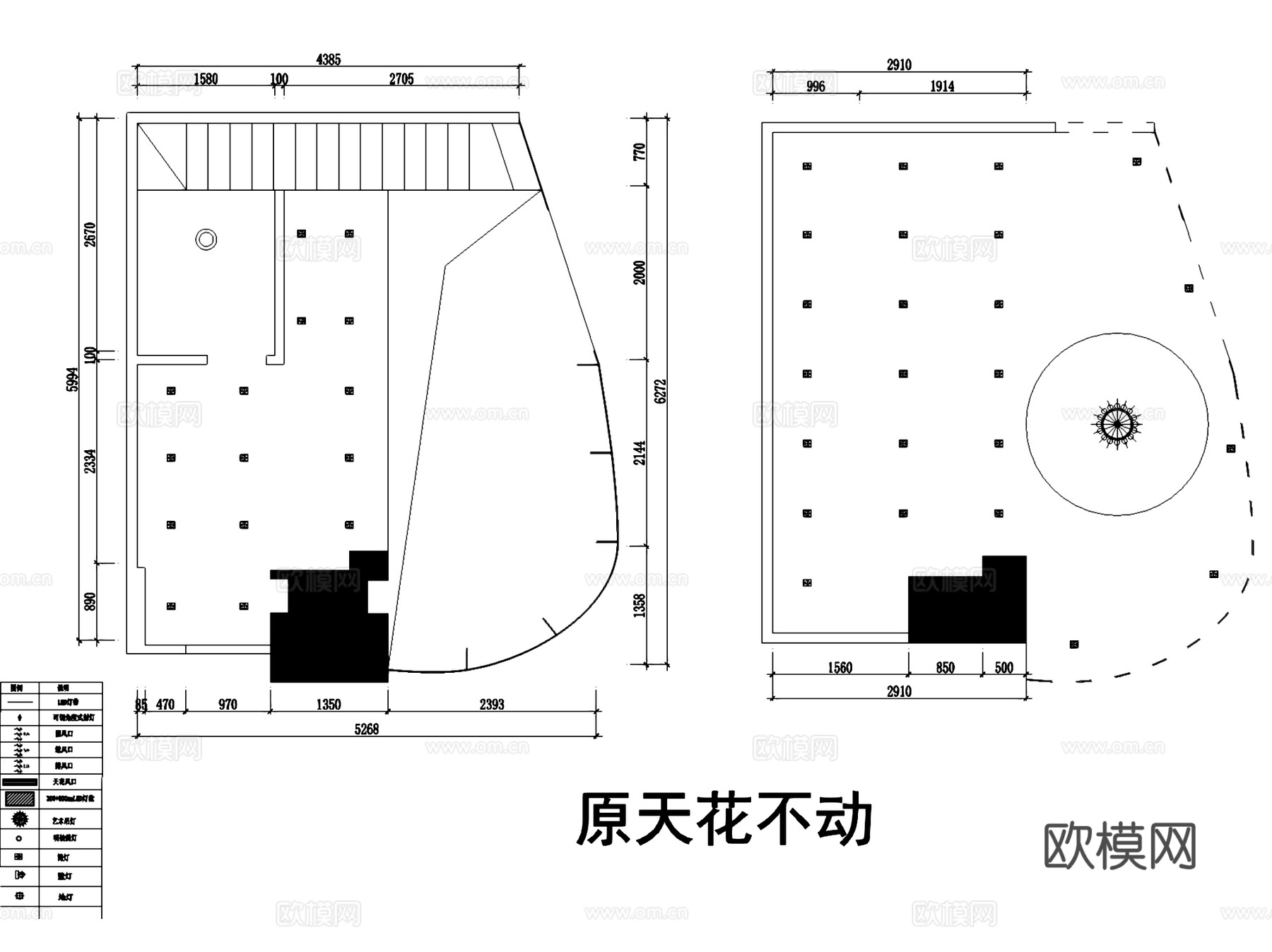 深圳海岸城猫咖商铺室内装饰CAD施工图+SUcad施工图