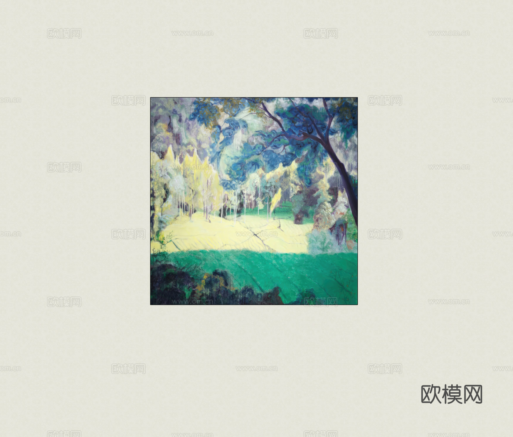 装饰画挂画su模型