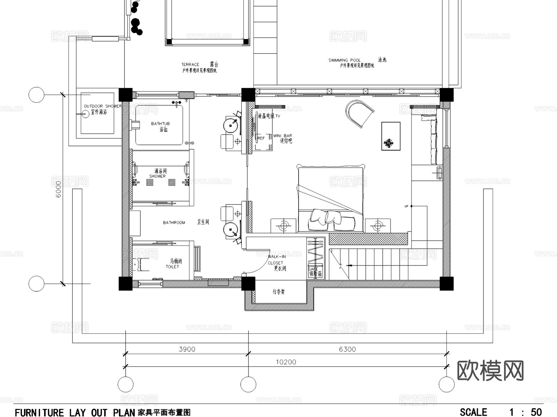 南海天阙度假酒店别墅建筑CAD施工图cad施工图