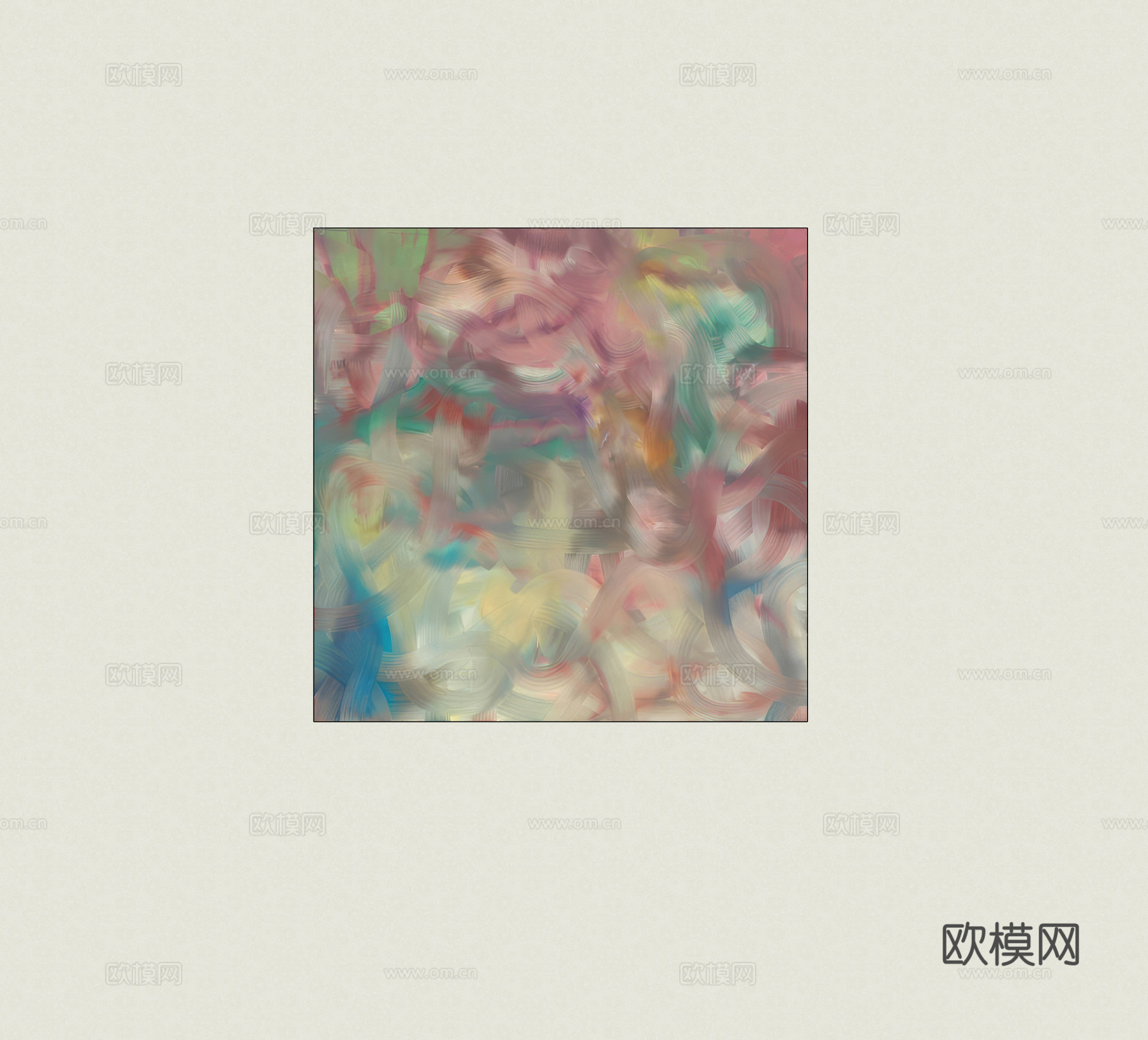 装饰画挂画su模型