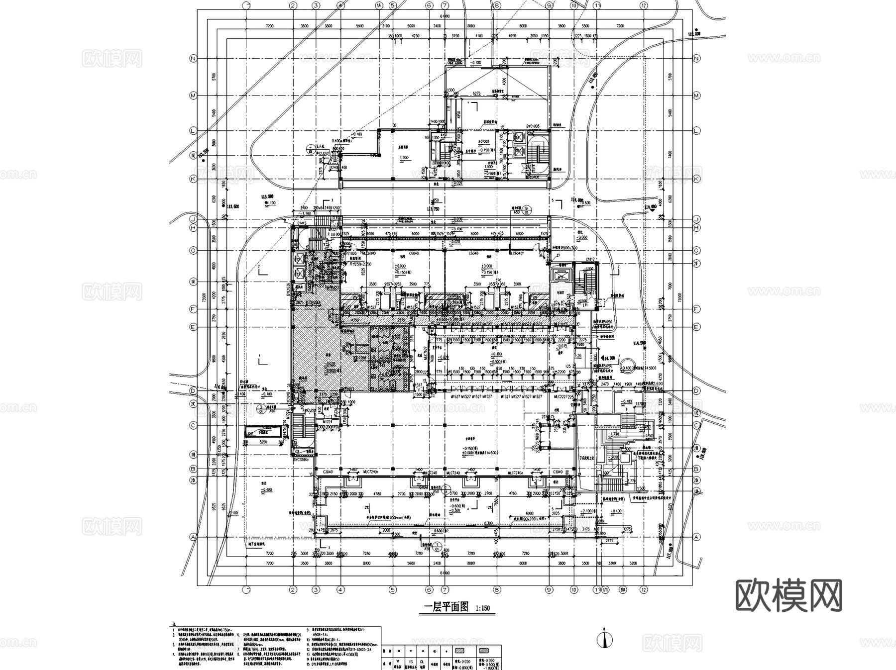 锦和千岛湖安麓酒店建筑规划CAD施工图cad施工图
