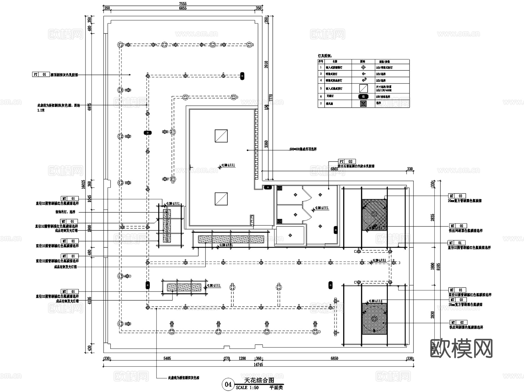 沧州冀大咖火锅鸡餐厅室内工装CAD施工图cad施工图