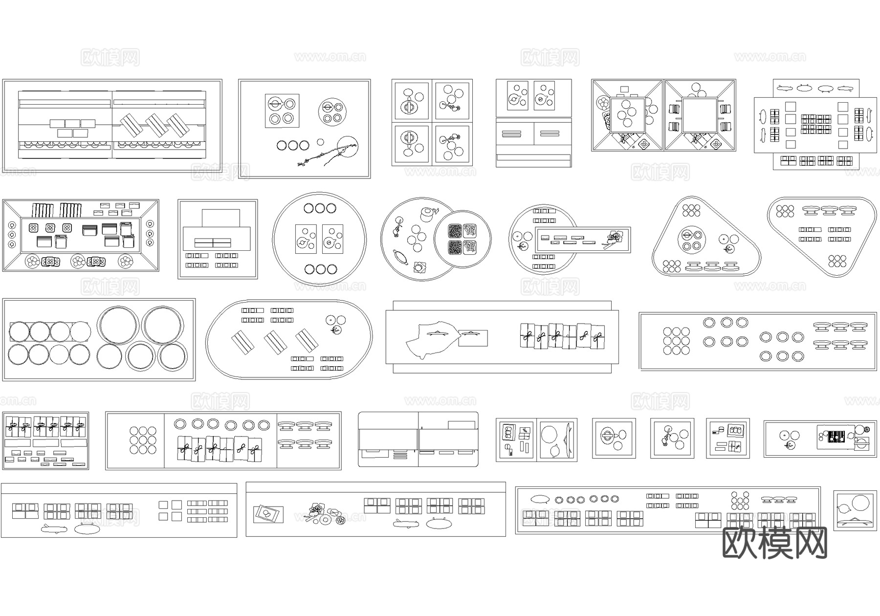 柜子 货架 中岛台 商品架 展台 展柜cad施工图
