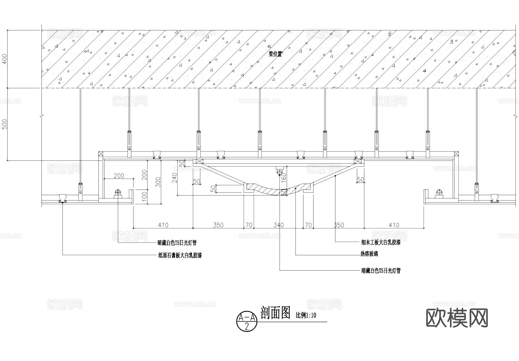桑拿洗浴中心吊顶天花节点CAD施工图cad施工图