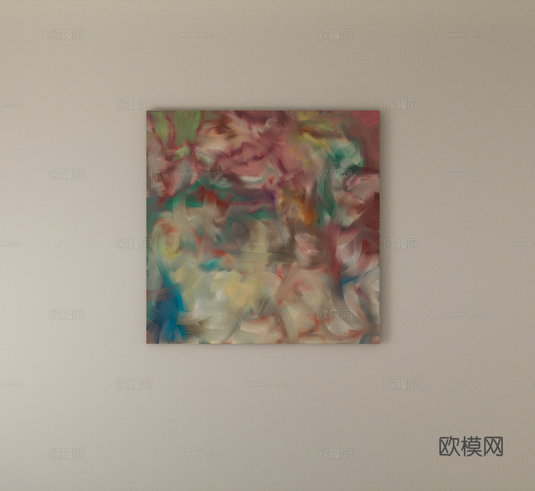 装饰画挂画su模型