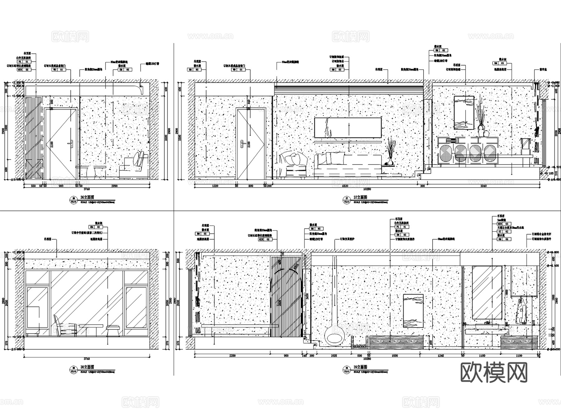 清溪美宿乡村民宿室内工装CAD施工图cad施工图