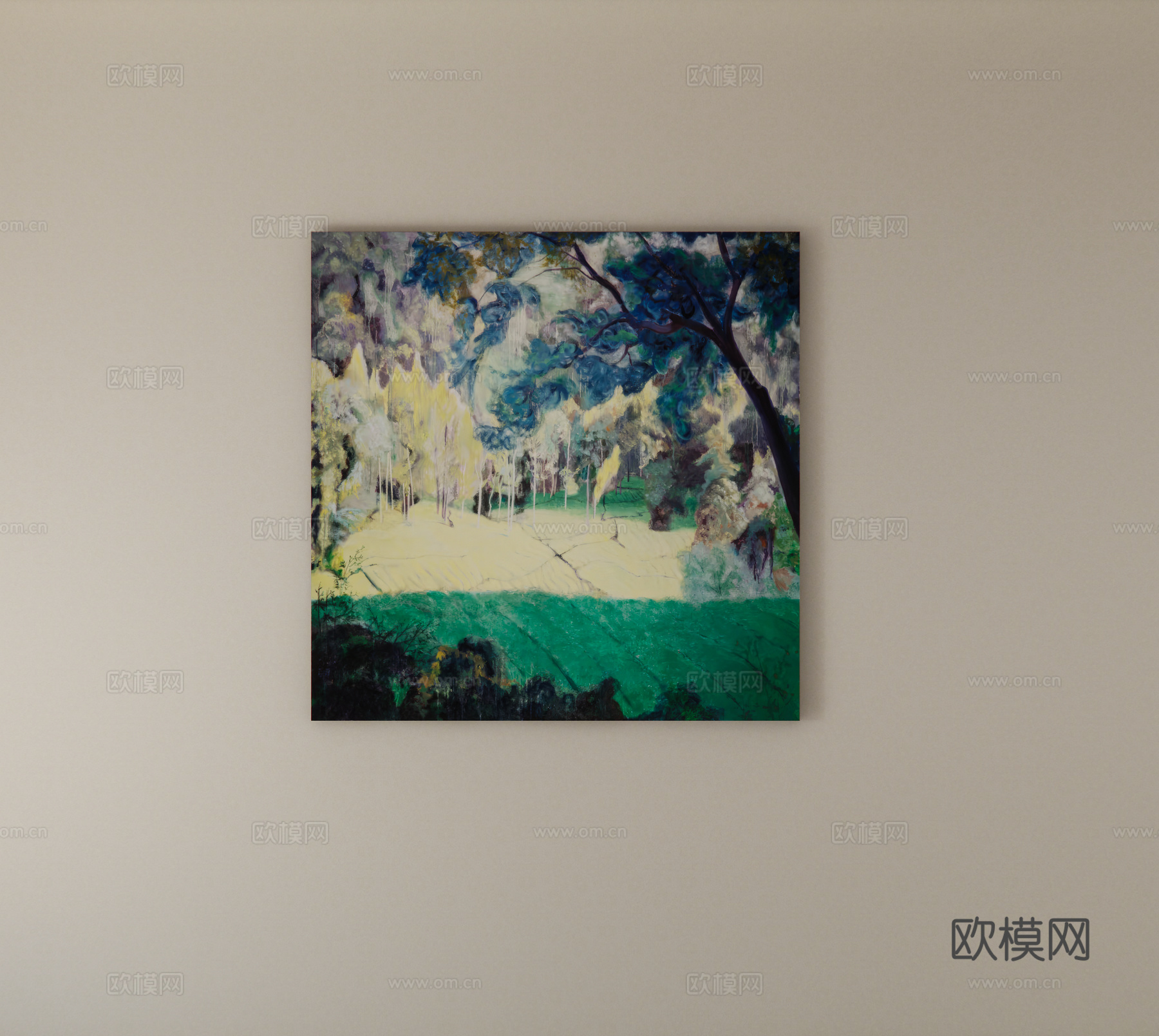 装饰画挂画su模型