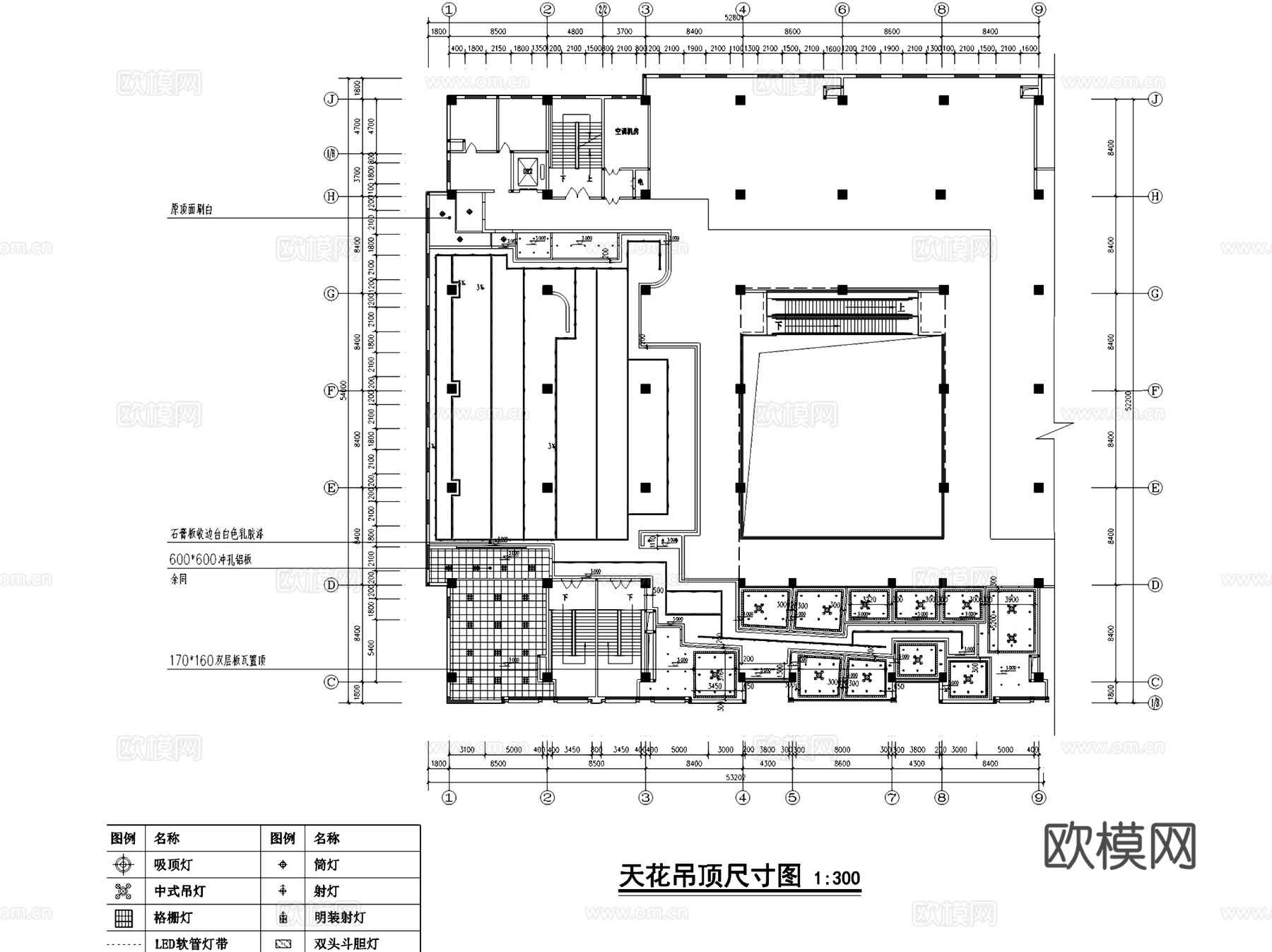 醉城都火锅店室内工装CAD施工图cad施工图