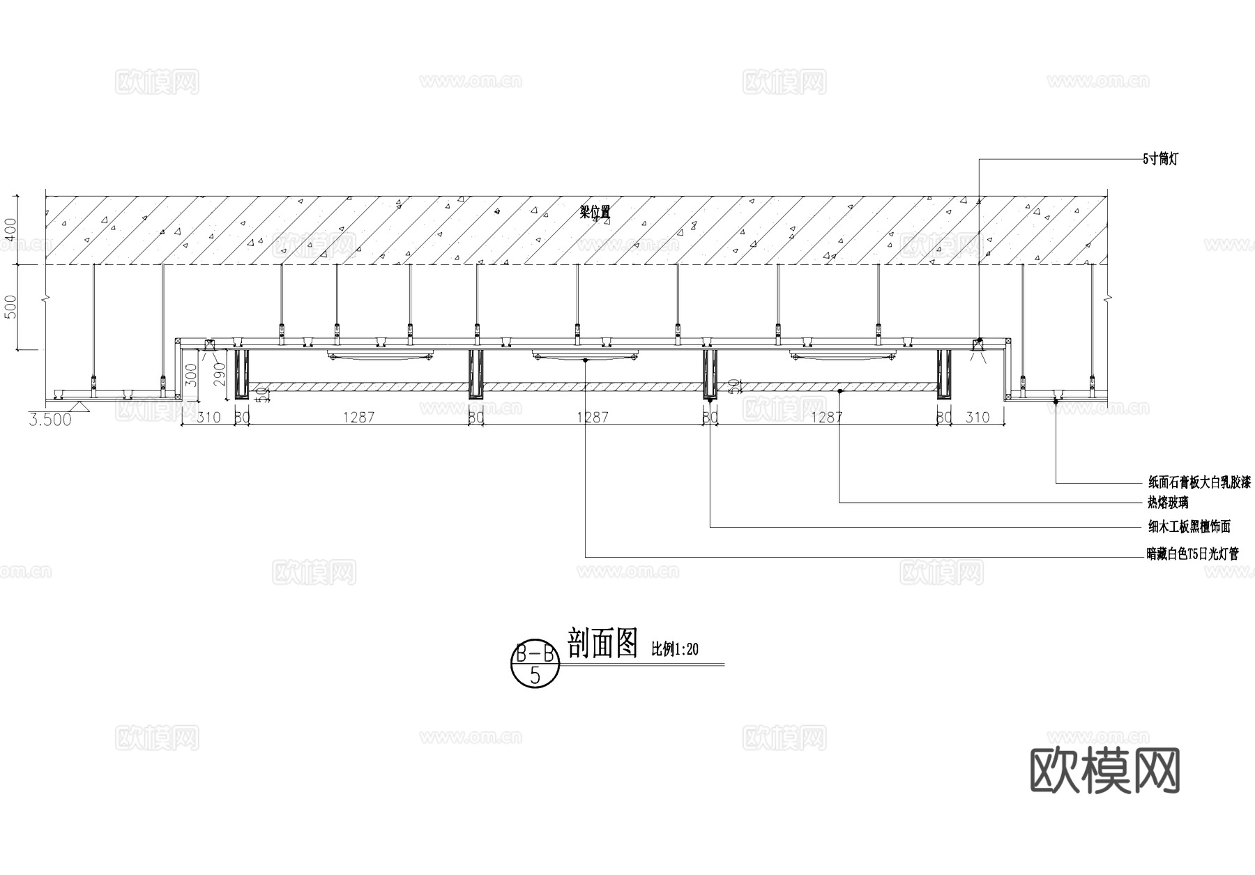 桑拿洗浴中心吊顶天花节点CAD施工图cad施工图