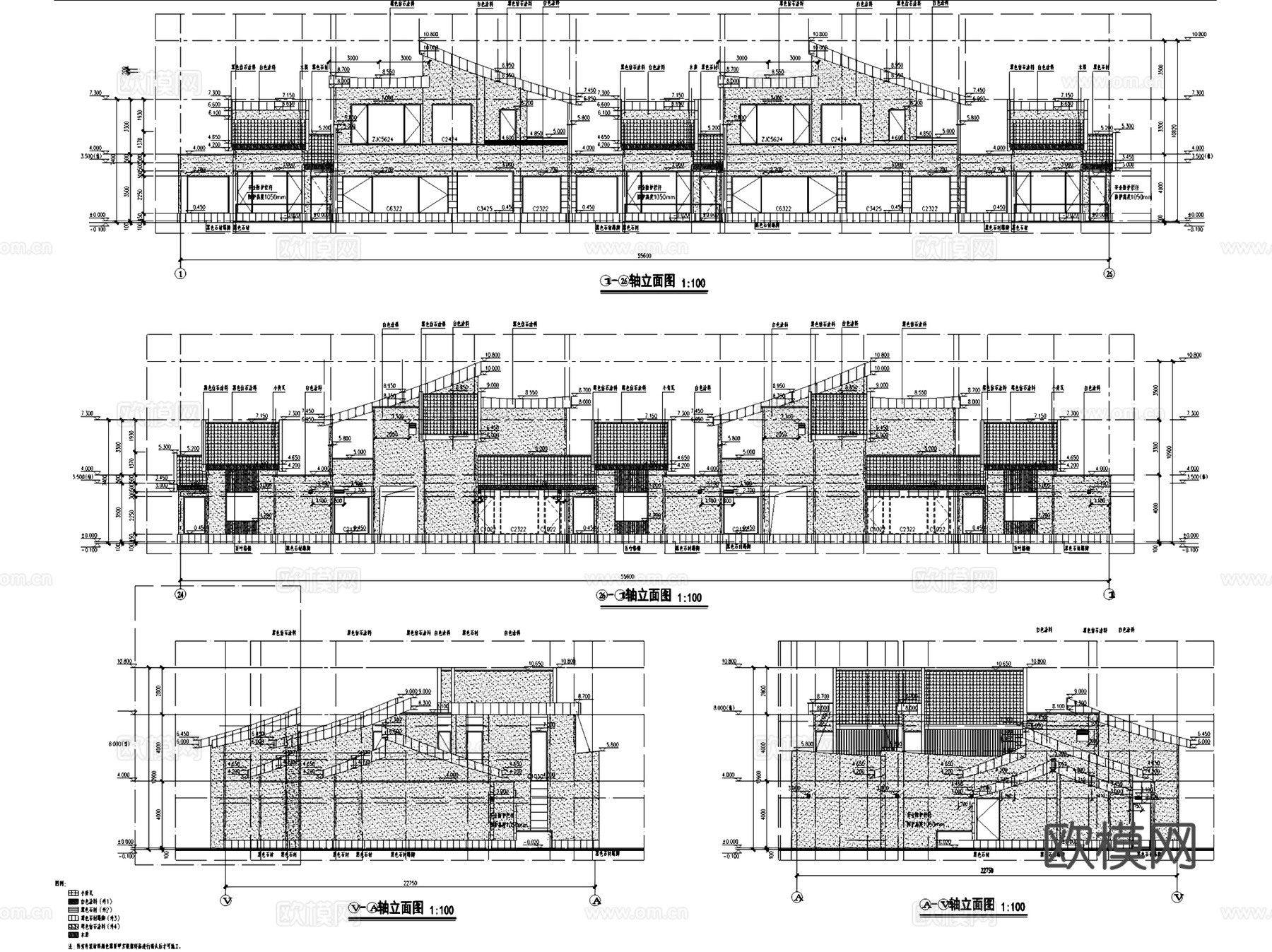 锦和千岛湖安麓酒店建筑规划CAD施工图cad施工图