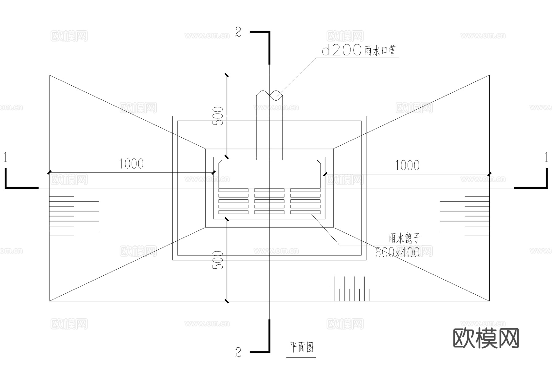 雨水口给排水节点详图cad施工图