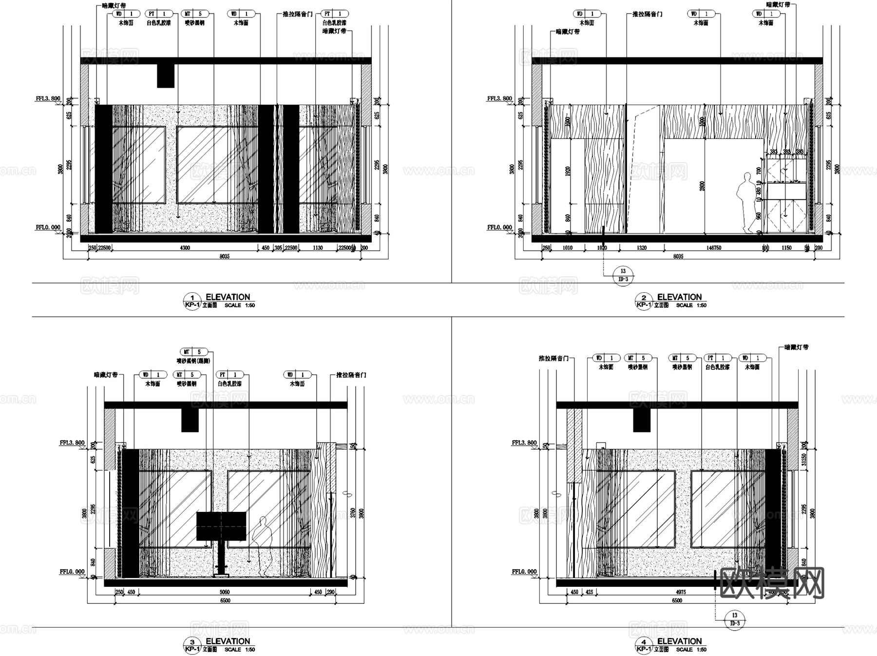 卢正浩龙井茶馆茶室茶饮店室内工装CAD施工图cad施工图