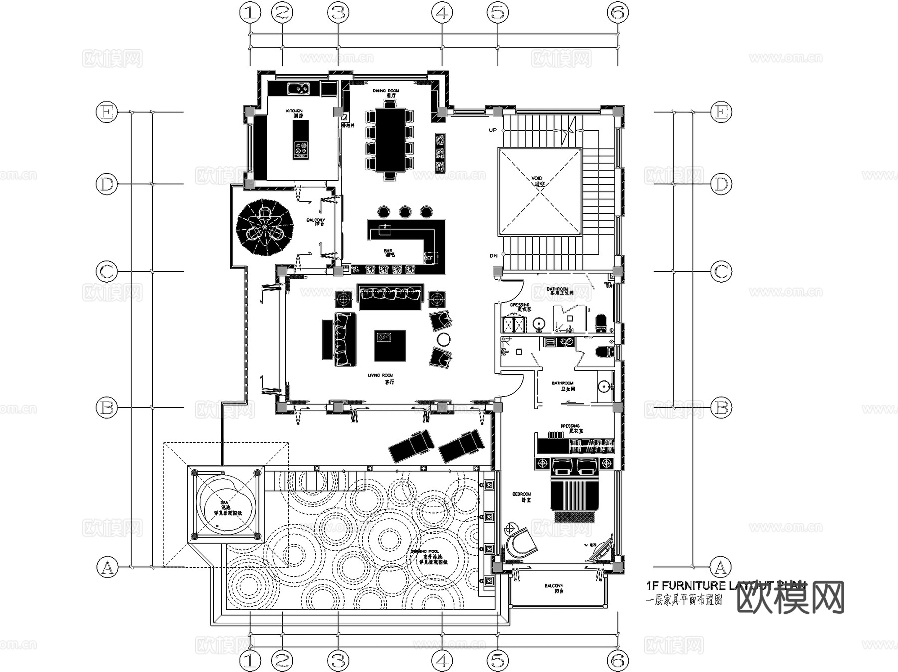 南海天阙度假酒店别墅建筑CAD施工图cad施工图