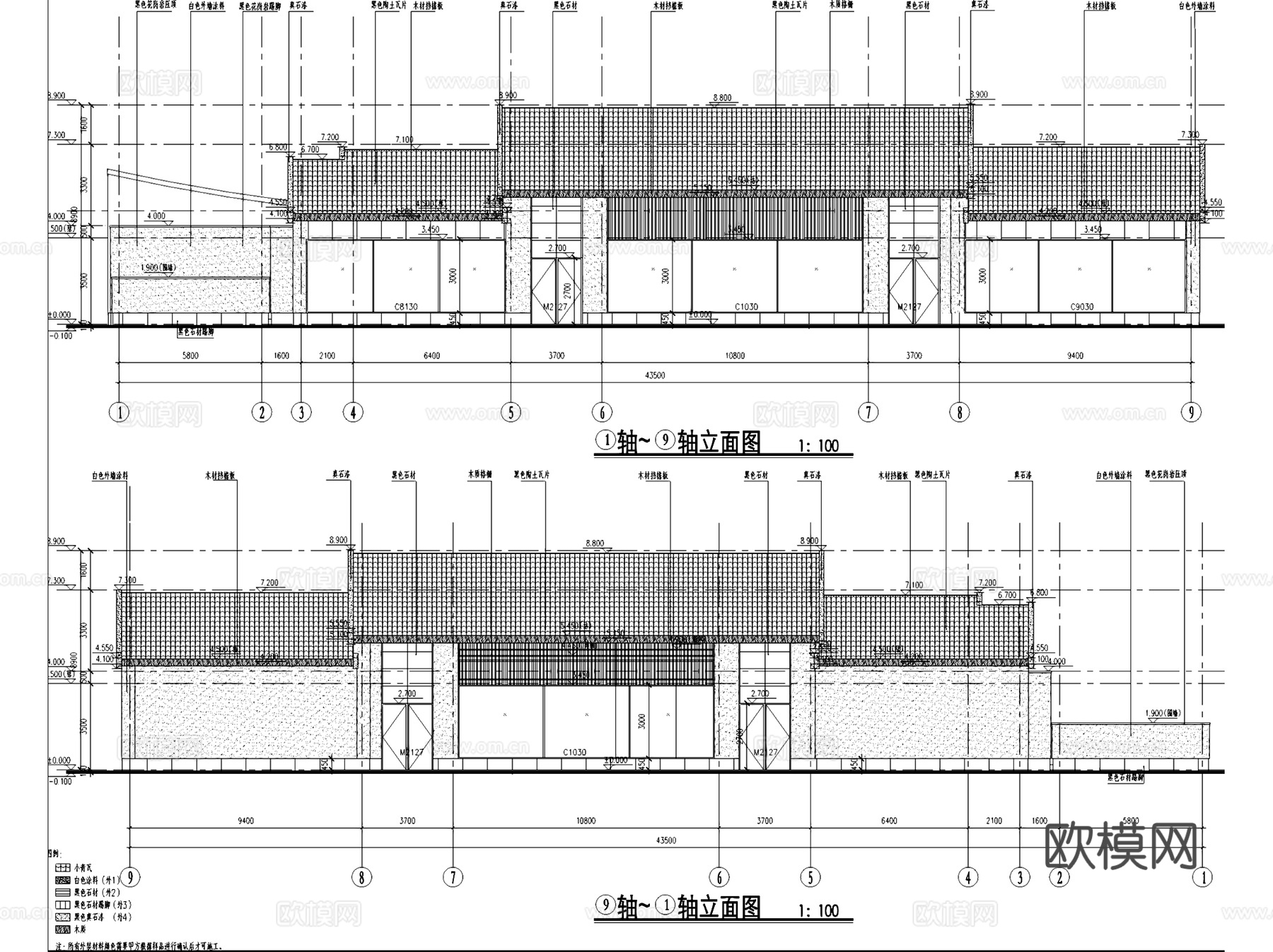 锦和千岛湖安麓酒店建筑规划CAD施工图cad施工图