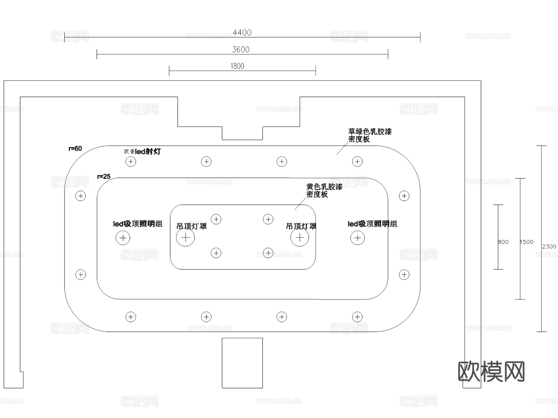 零食惠零食店室内工装CAD施工图cad施工图