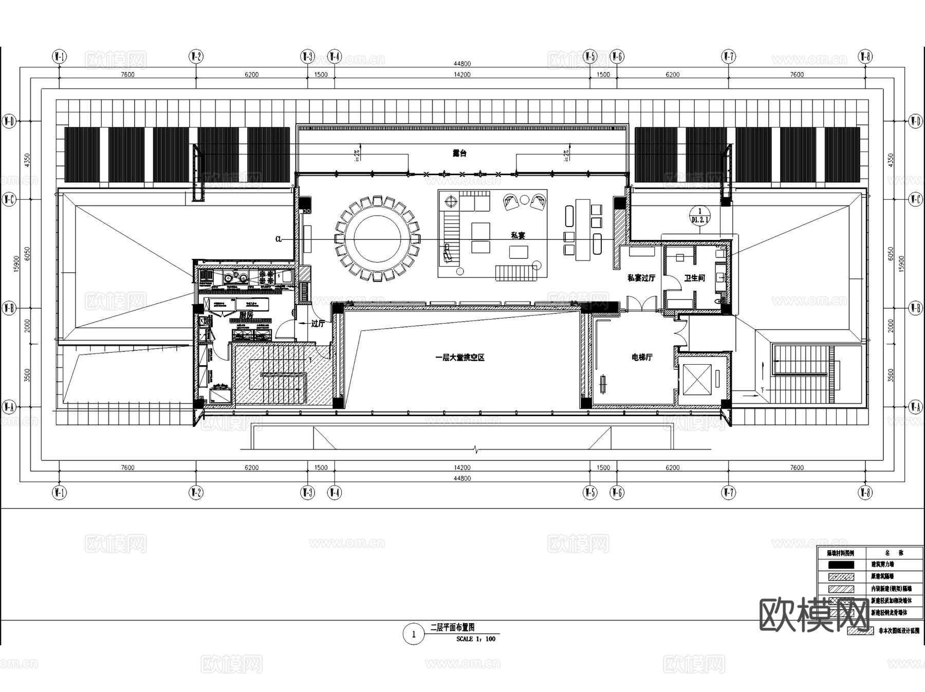 温州华润鹿角湾会所室内工装CAD施工图cad施工图