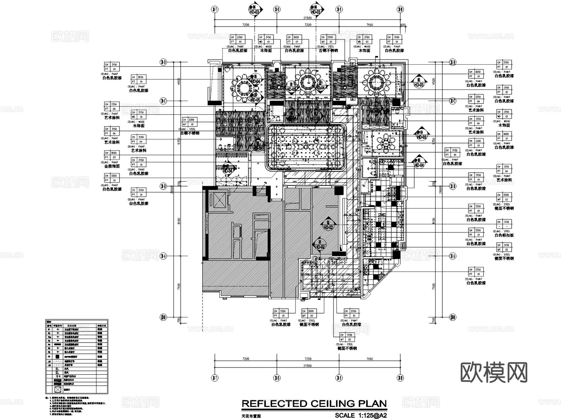 广州南沙餐厅室内工装CAD施工图cad施工图