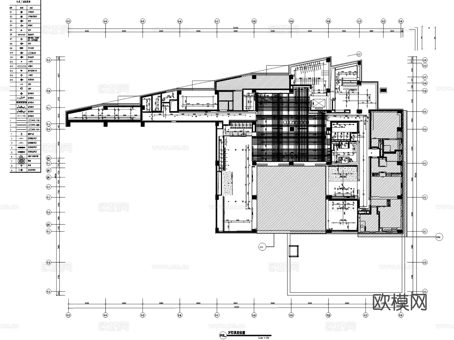北京玺萌地产会所室内工装平面系统图CAD施工图cad施工图