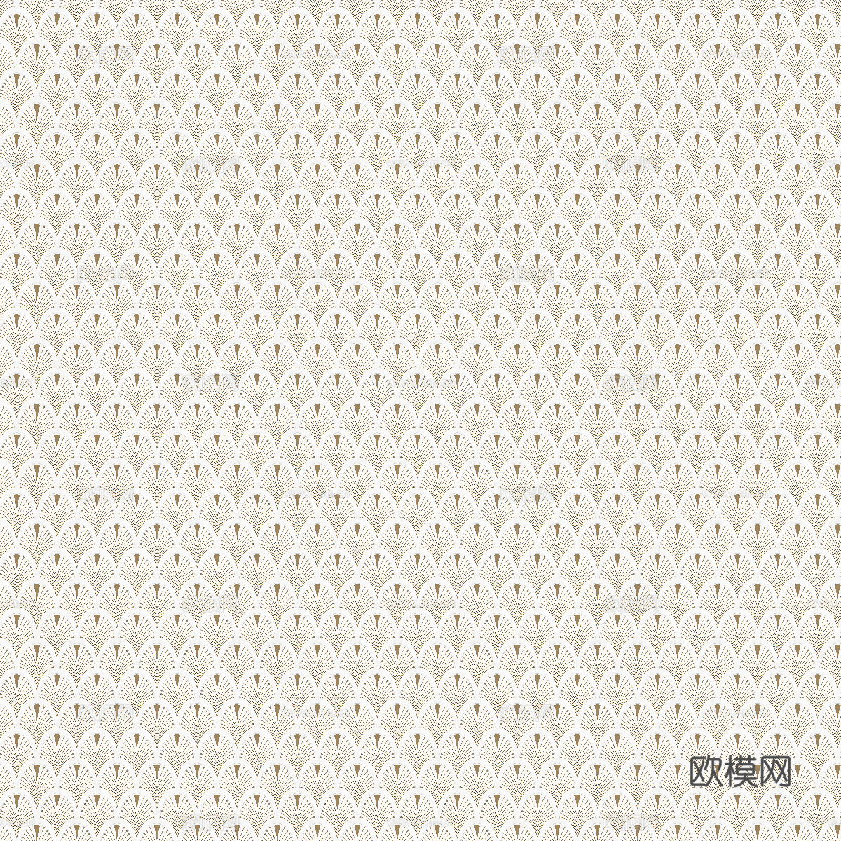 简约扇形轻奢花砖贴图