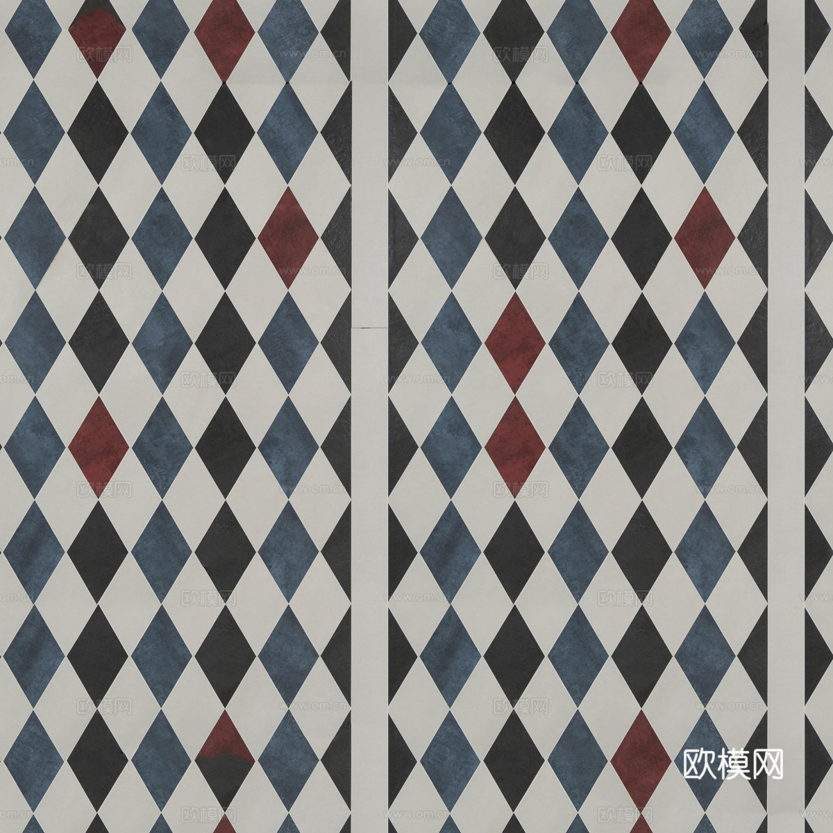 复古几何图案花砖瓷砖，中古奶油仿古砖艺术砖183下载