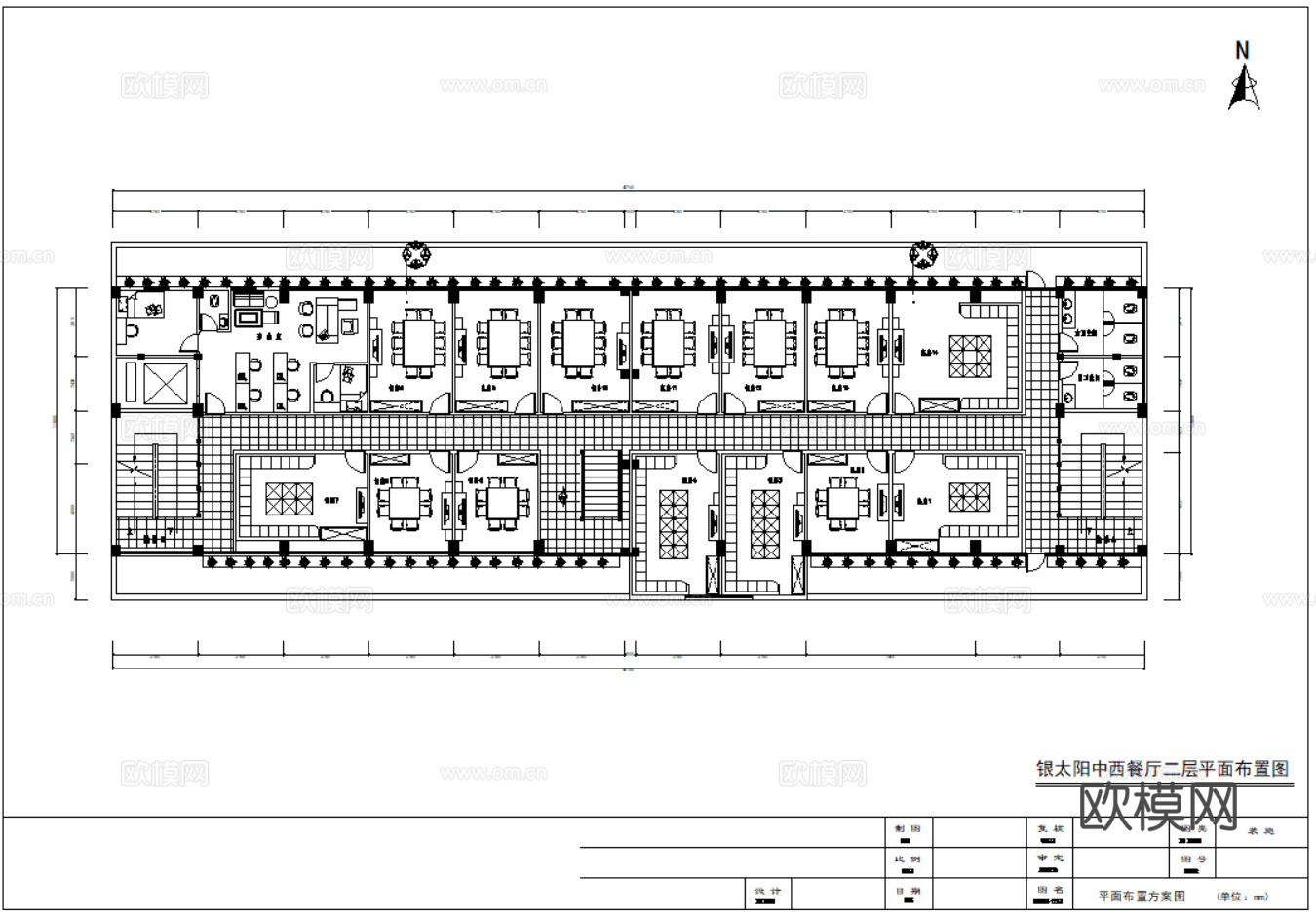 20套现代中式中餐厅室内装饰CAD施工图最新整理合集cad施工图