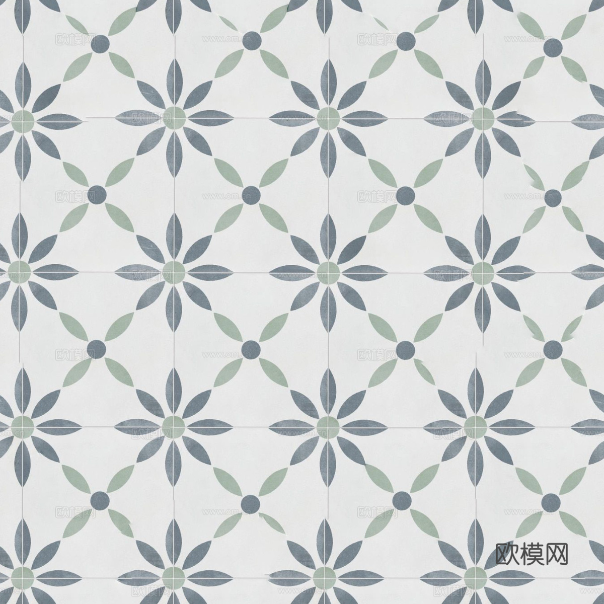 复古几何图案花砖瓷砖，中古奶油仿古砖艺术砖18