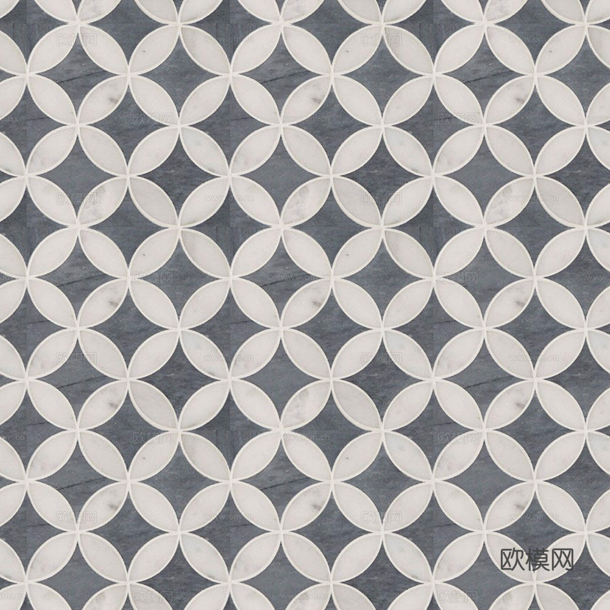 复古几何图案花砖瓷砖，中古奶油仿古砖艺术砖193下载