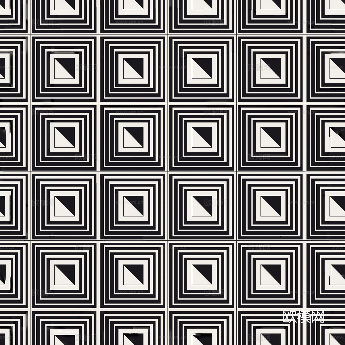 复古几何图案花砖瓷砖，中古奶油仿古砖艺术砖210