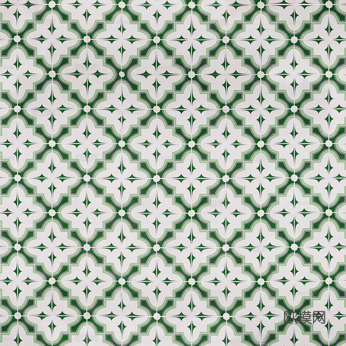 复古几何图案花砖瓷砖，中古奶油仿古砖艺术砖222下载