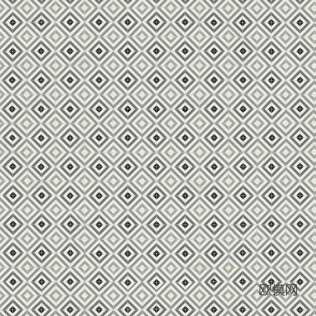 复古几何图案花砖瓷砖，中古奶油仿古砖艺术砖13