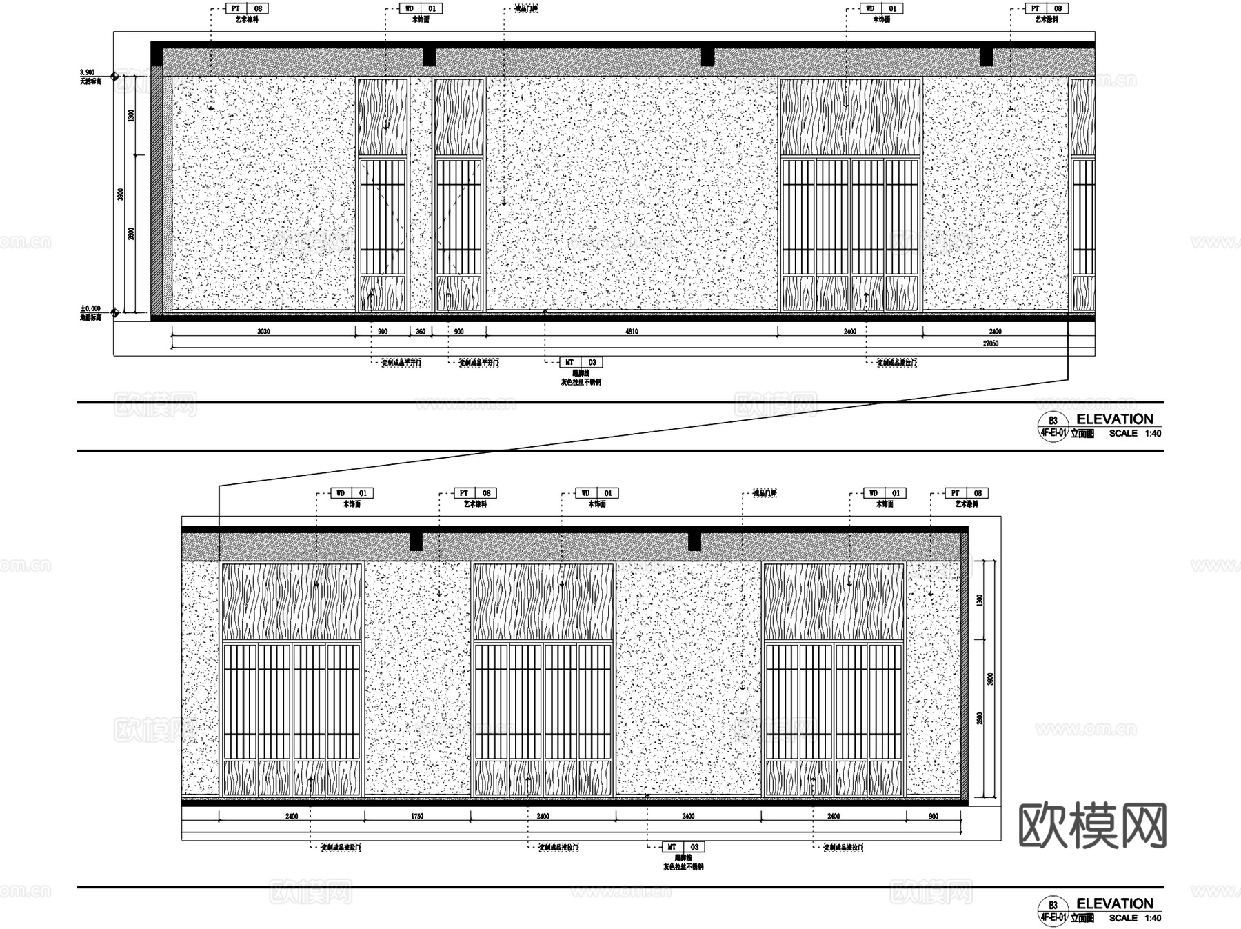 K8辰芸私人俱乐部会所室内工装CAD施工图cad施工图