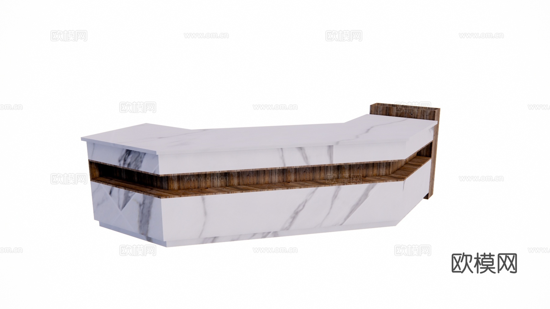 电脑 工装 办公 公司前台 工位 办公空间su模型