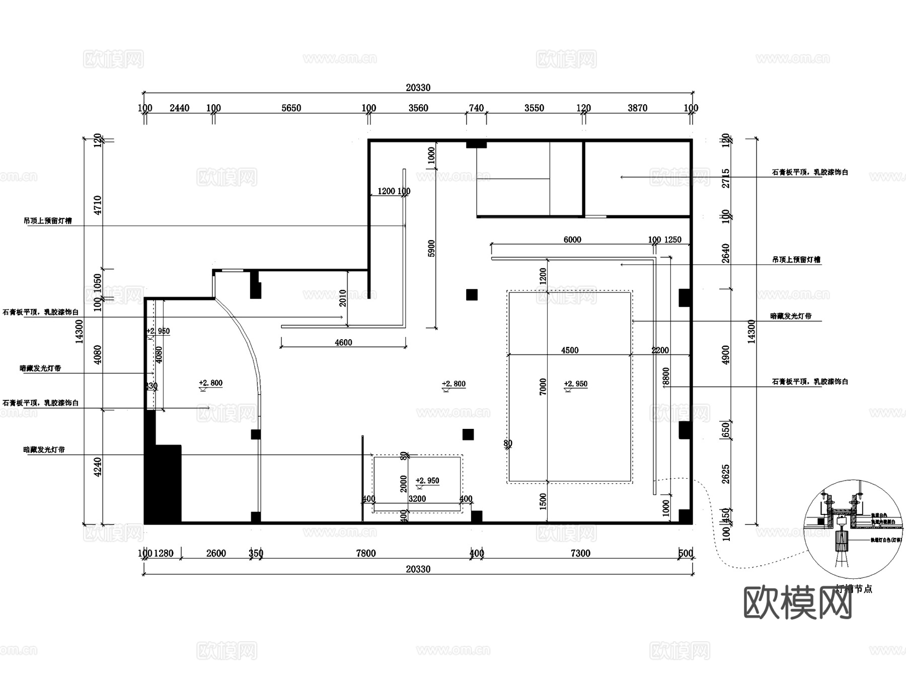 母婴坊婴童时尚生活馆室内工装CAD施工图cad施工图