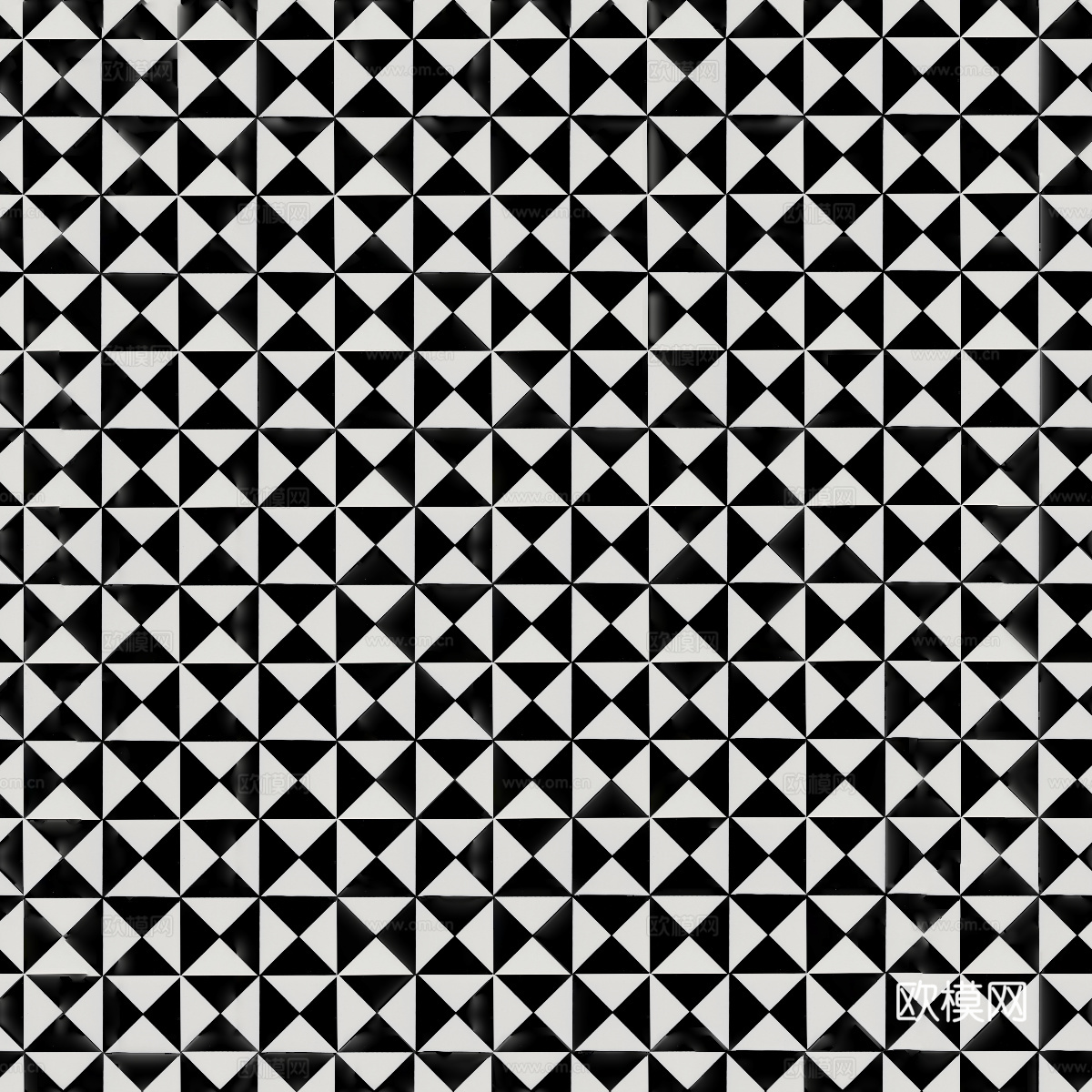 复古几何图案花砖瓷砖，中古奶油仿古砖艺术砖415下载