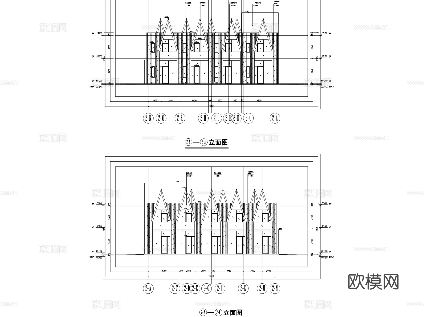 乡悦华亭度假村湖畔酒店建筑规划CAD施工图cad施工图