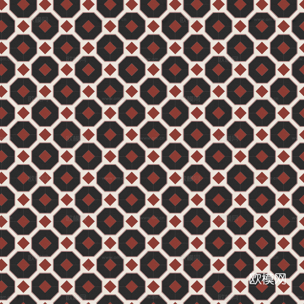 复古几何图案花砖瓷砖，中古奶油仿古砖艺术砖97