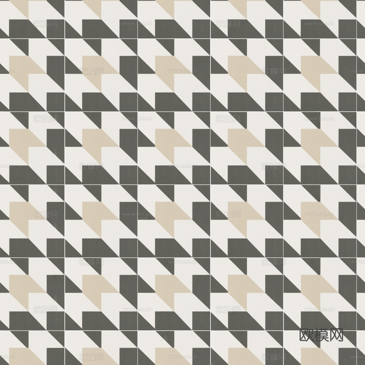 复古几何图案花砖瓷砖，中古奶油仿古砖艺术砖212下载