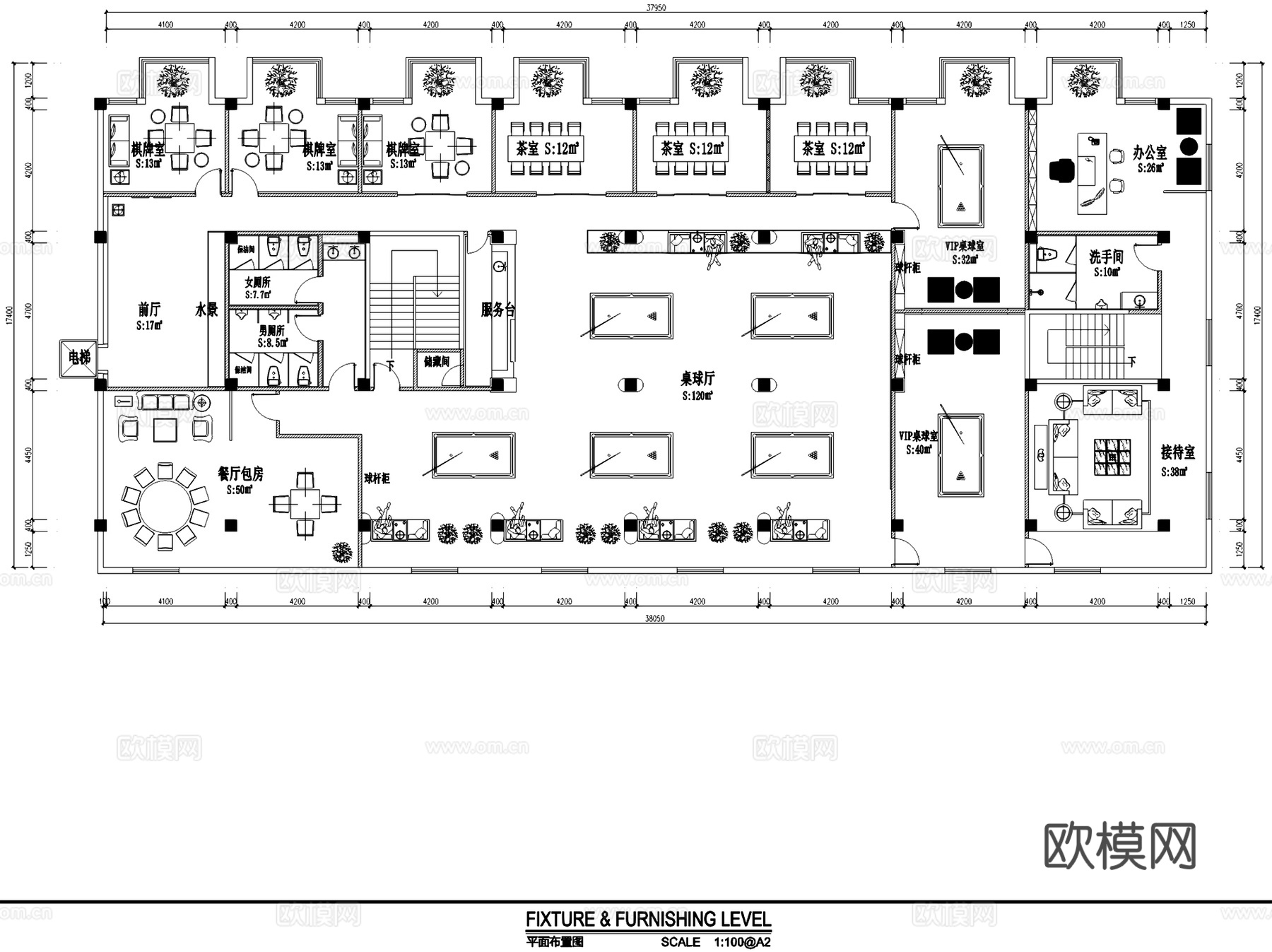K8辰芸私人俱乐部会所室内工装CAD施工图cad施工图
