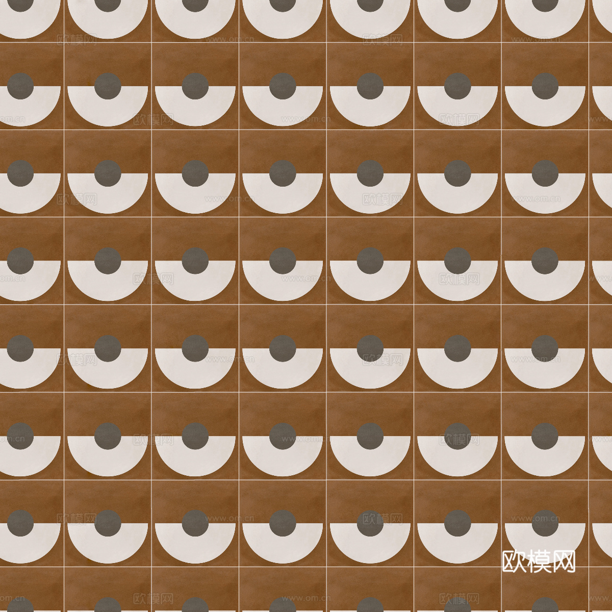 复古几何图案花砖瓷砖，中古奶油仿古砖艺术砖104