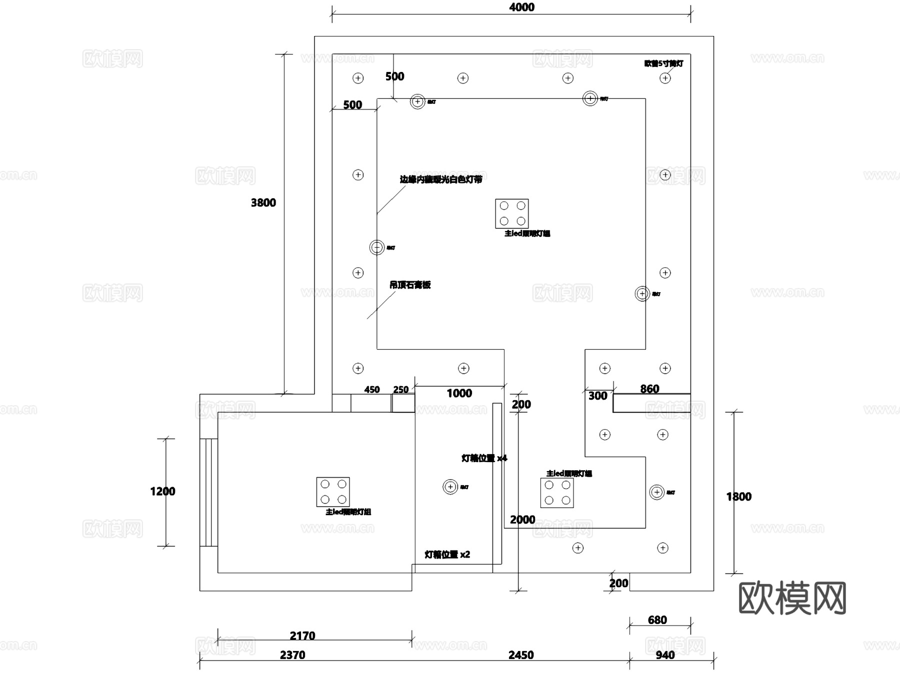折腾茶饮黑糖养生饮品奶茶店室内工装CAD施工图cad施工图