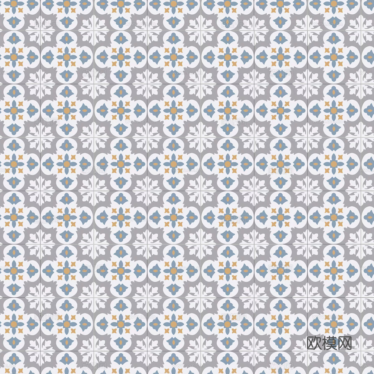 复古几何图案花砖瓷砖，中古奶油仿古砖艺术砖46