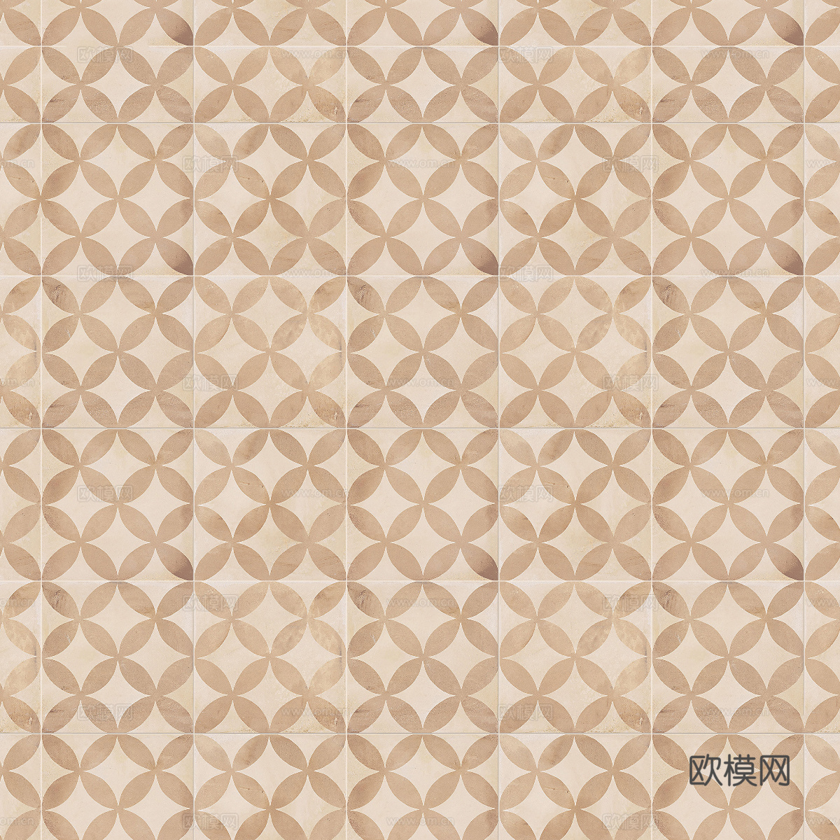 复古几何图案花砖瓷砖，中古奶油仿古砖艺术砖80