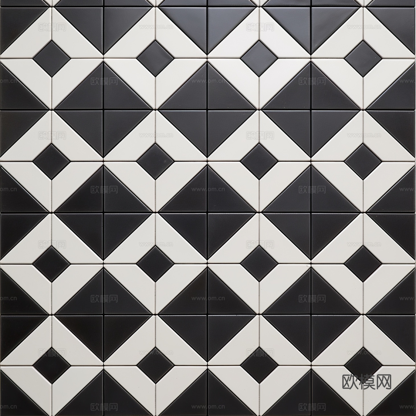 无缝黑白_格子砖贴图