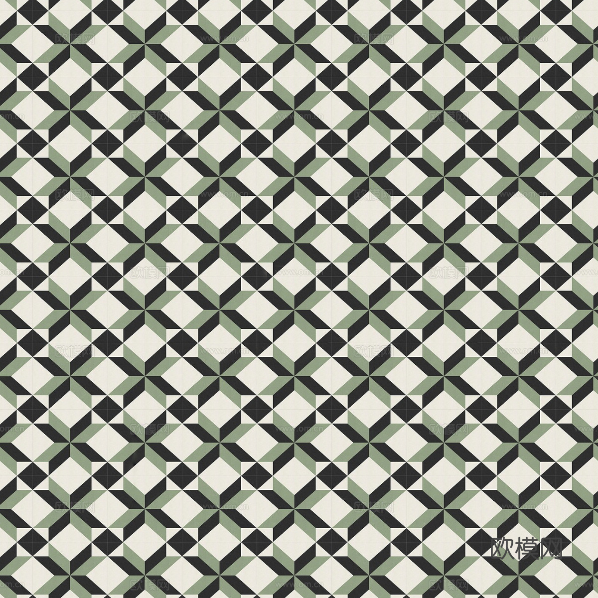 复古几何图案花砖瓷砖，中古奶油仿古砖艺术砖50