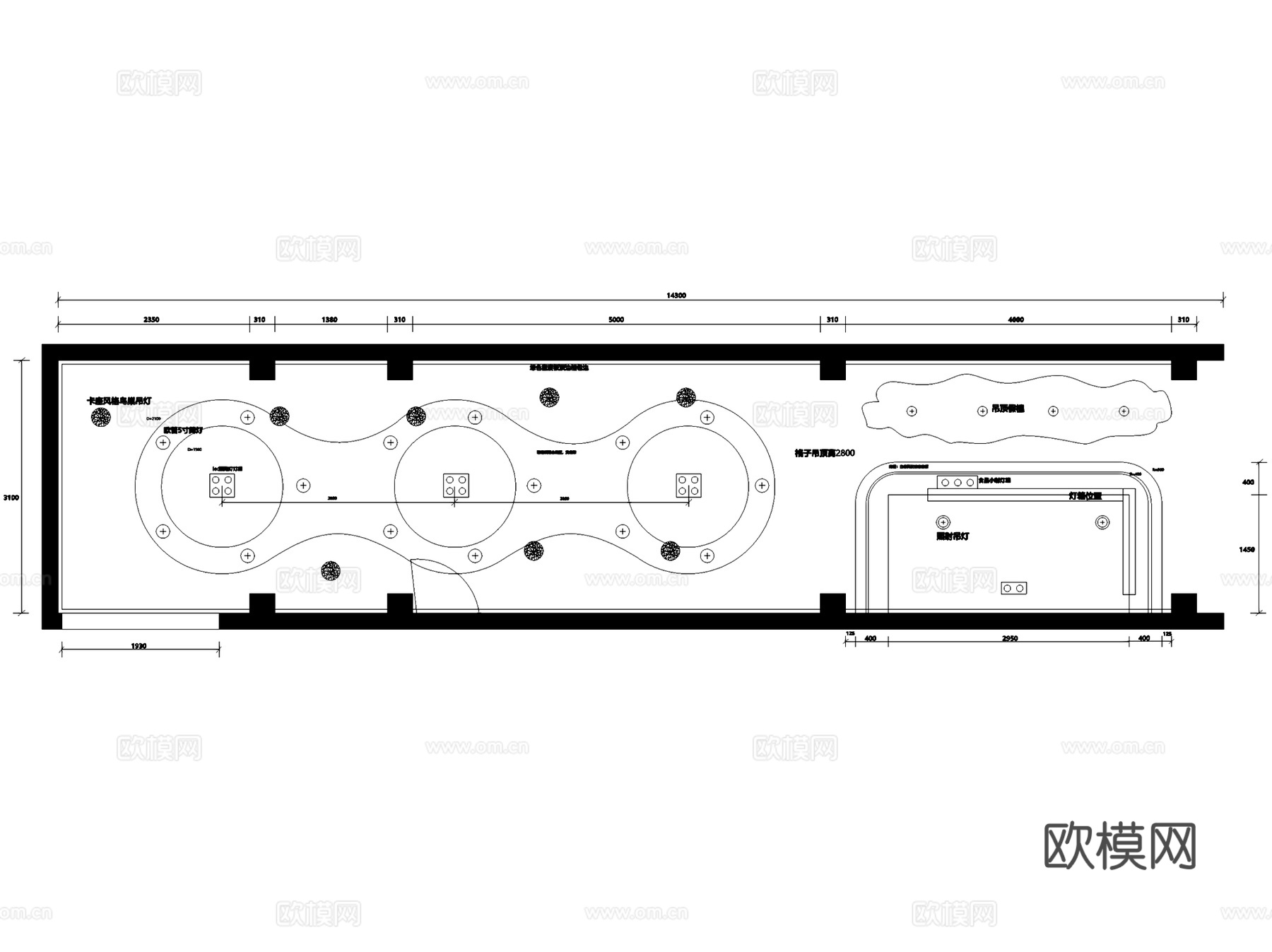 椰之家饮品炸鸡汉堡奶茶店室内工装CAD施工图cad施工图