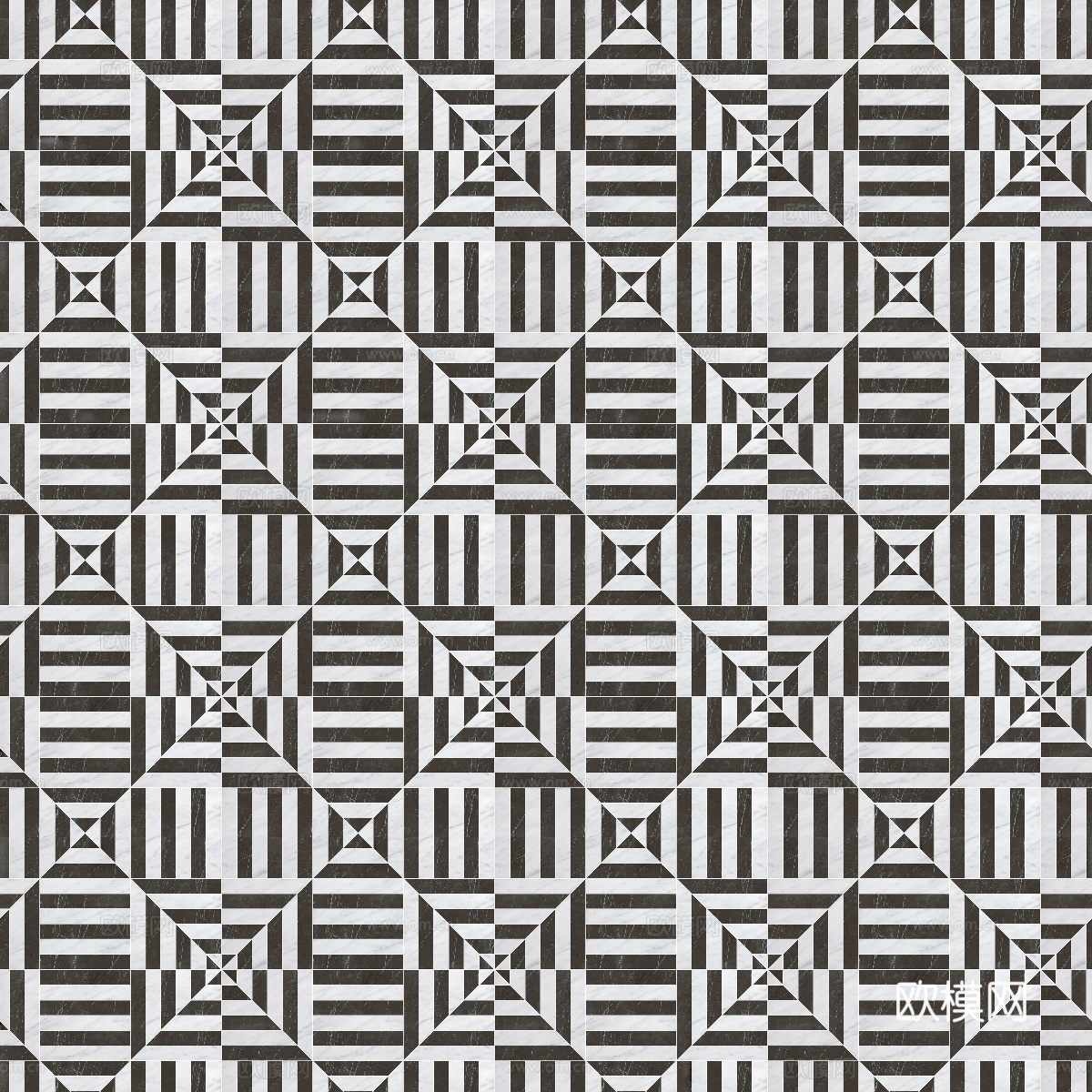 复古几何图案花砖瓷砖，中古奶油仿古砖艺术砖107