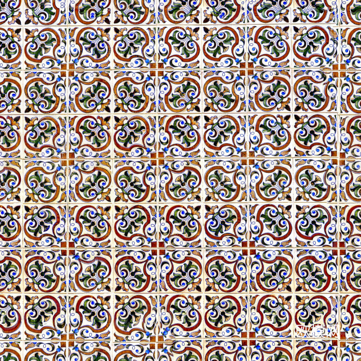 复古艺术几何图案瓷砖花砖51