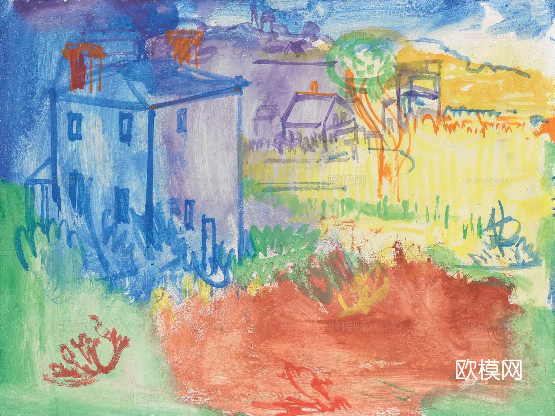 霍夫曼抽象绘画,现代世界名画65