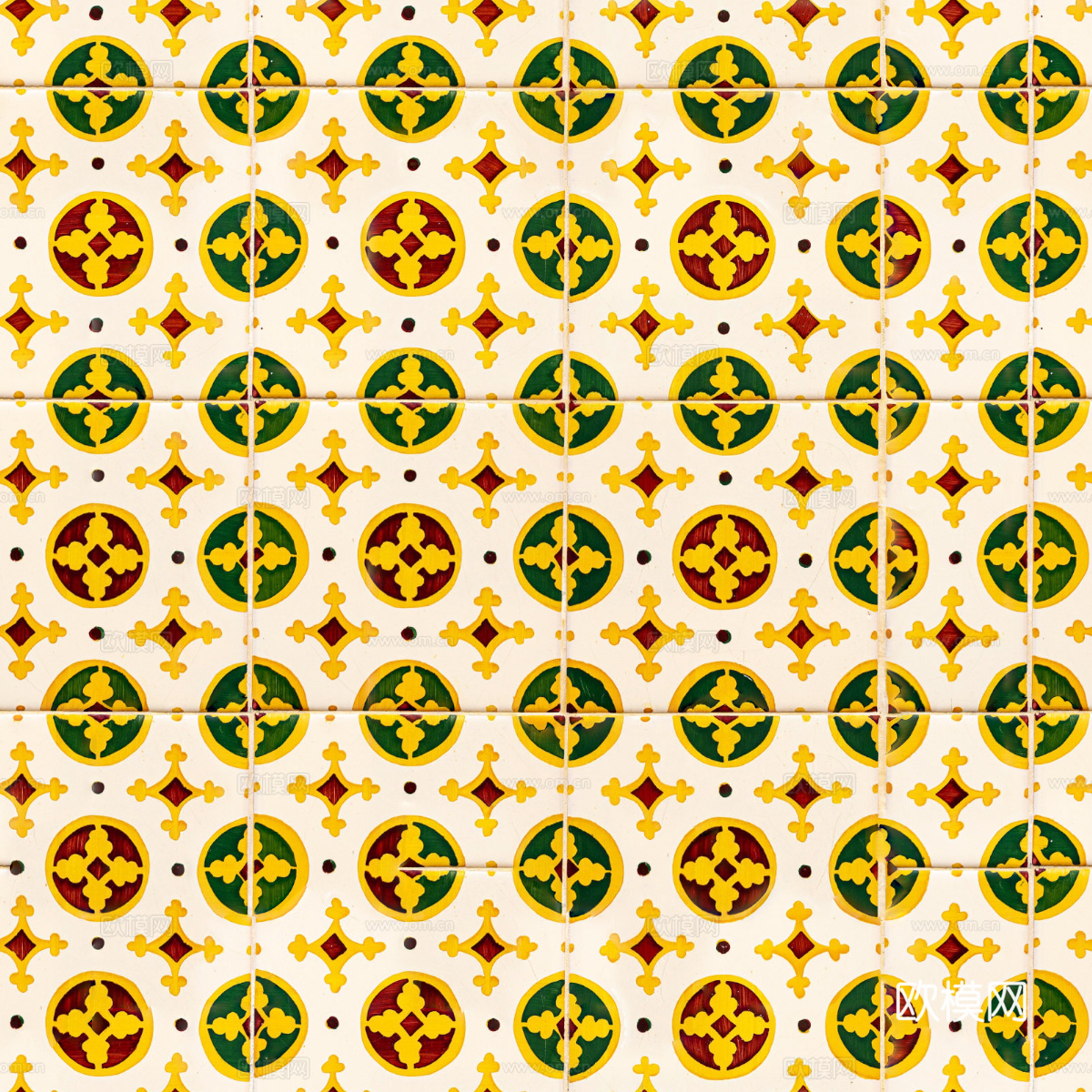 复古艺术几何图案瓷砖花砖117